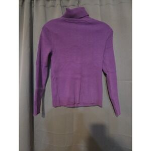 Kim‎ Rogers Purple Turtle Neck Top, Long Sleeve, Women's Petite Small Top, Fall